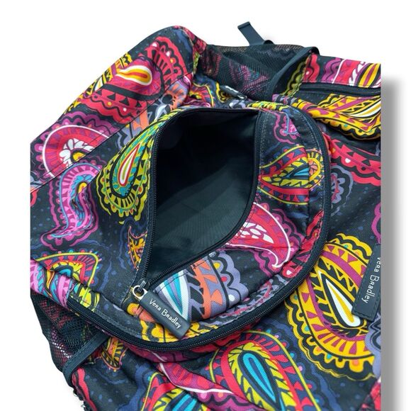 Vera Bradley Lighten Up Essential Backpack in Twilight Paisley Pattern School main image 4